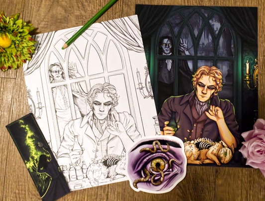 Frankenstein Book Bundle – Print, Bookmark, Sticker & Exclusive Coloring Page