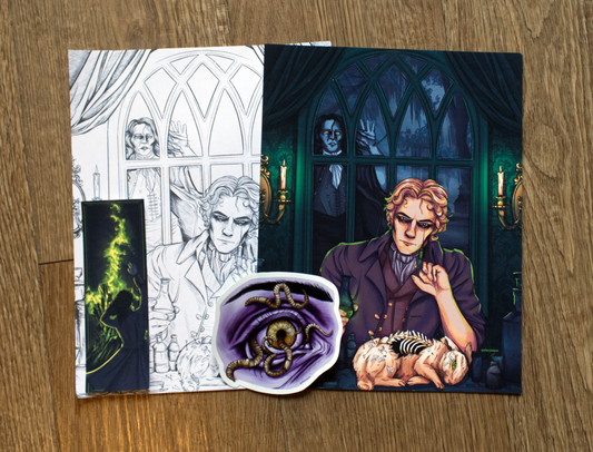 Frankenstein Book Bundle – Print, Bookmark, Sticker & Exclusive Coloring Page