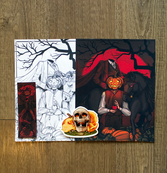 The Legend of Sleepy Hollow Book Bundle – Print, Bookmark, Sticker & Exclusive Coloring Page