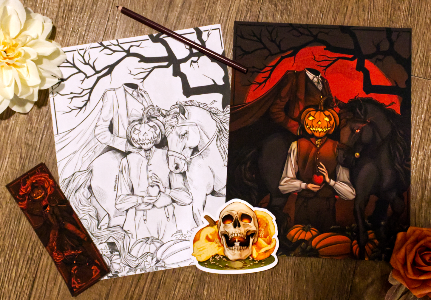 The Legend of Sleepy Hollow Book Bundle – Print, Bookmark, Sticker & Exclusive Coloring Page