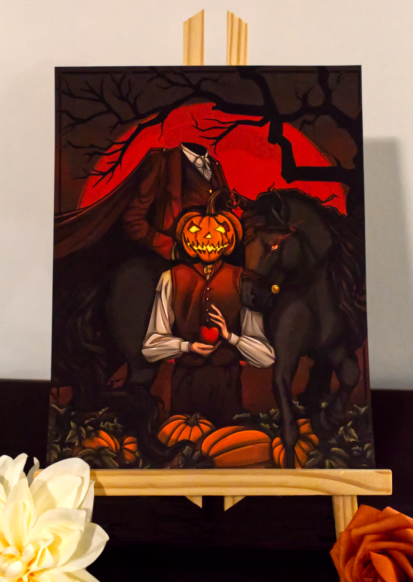 "Hello, Horseman" - The Legend of Sleepy Hollow Art Print